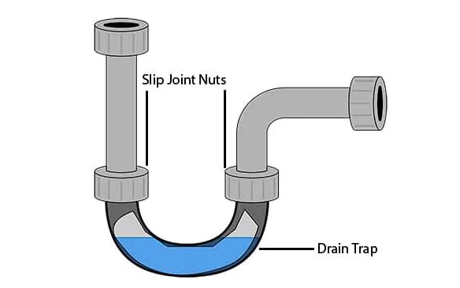 shower drains Components trap (P-Trap)