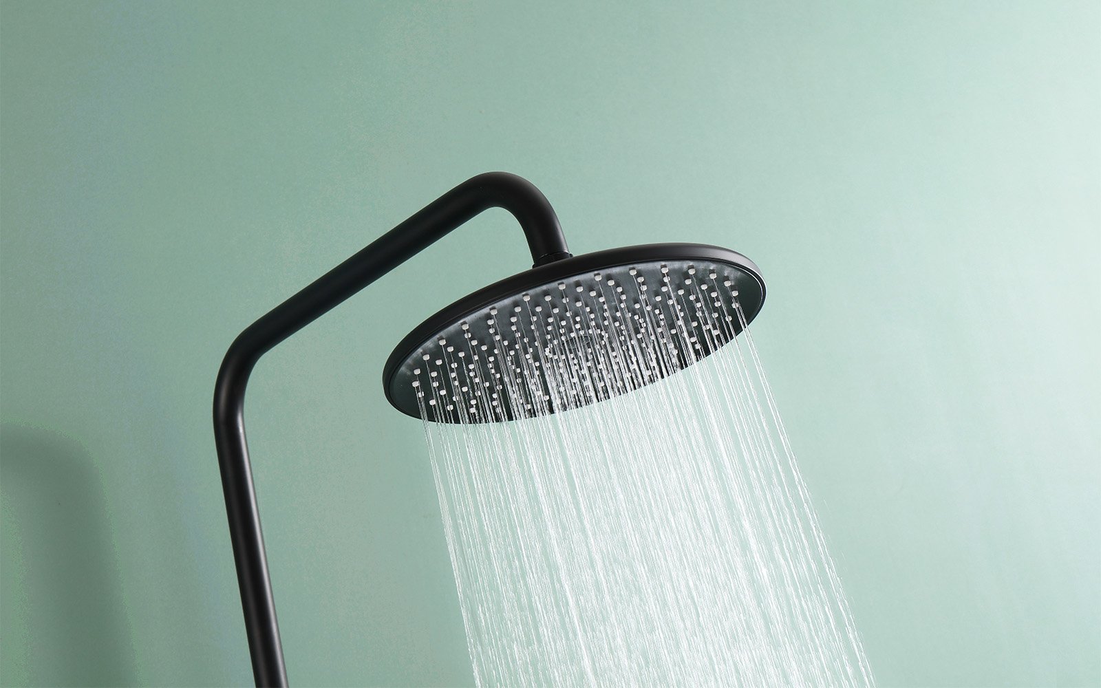 Shower Gallons Per Minute-matte black-rainfall showerhead