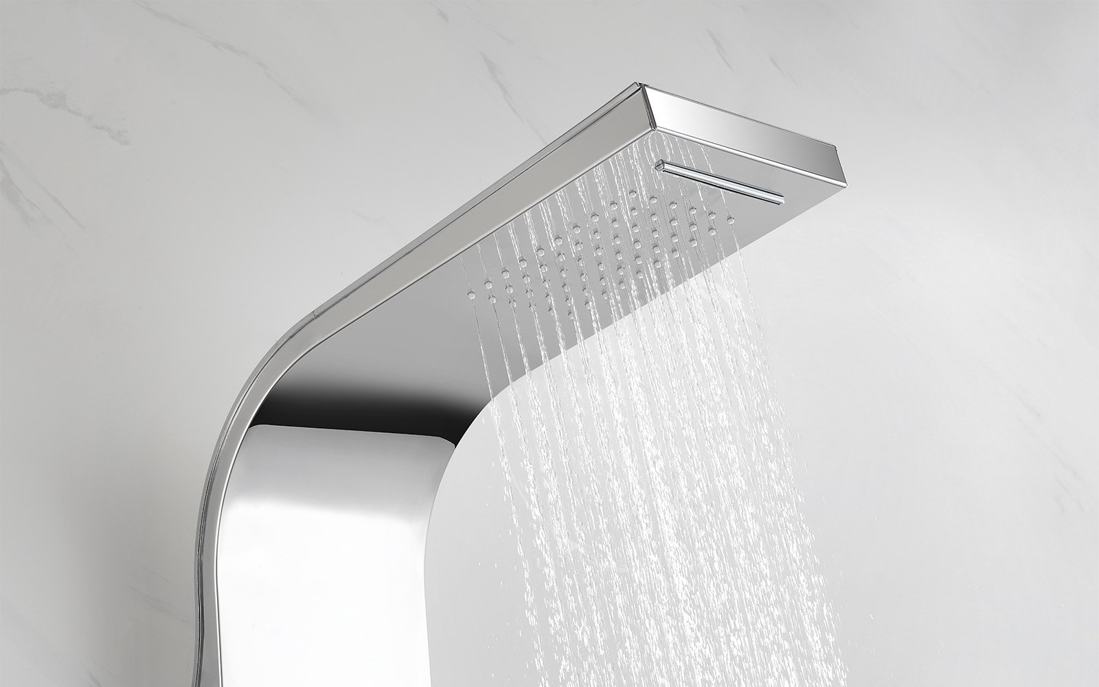 shower panels rainfall showerhead-chrome